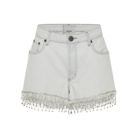Anthropologie One Teaspoon Razzle Dazzle Truckers Mid Waist Relaxed Shorts NWOT - Picture 3 of 11